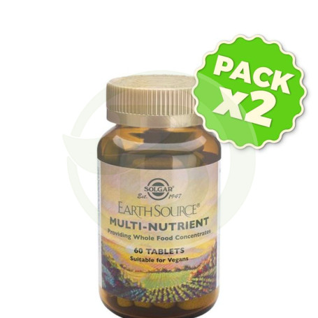 Pack 2x Earth Source 60 Cápsulas Solgar
