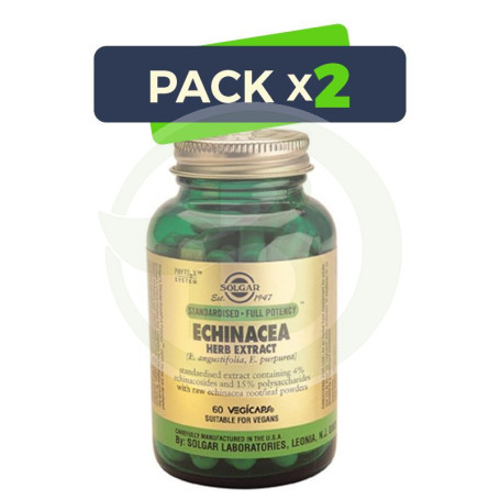 Pack 2x Equinácea 60 Cápsulas Solgar