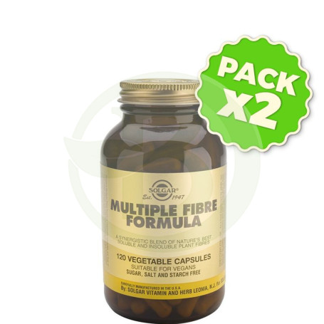 Pack 2x Fórmula Fibra Múltiple 120 Cápsulas Solgar