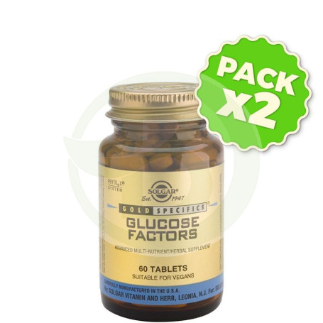 Pack 2x GS Glucose Factors 60 Cápsulas Solgar
