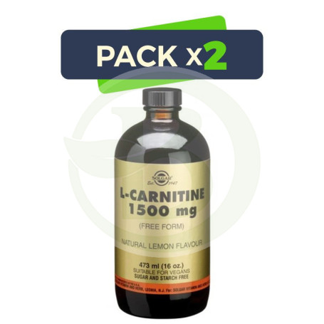 Pack 2x L-Carnitina Líquida Solgar