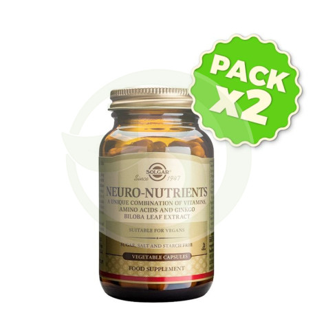 Pack 2x Neuro Nutrientes 30 Cápsulas Solgar
