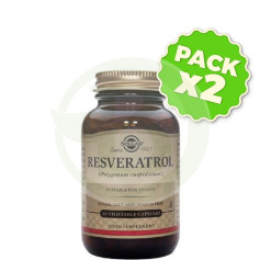 Pack 2x Resveratrol 60 Cápsulas Solgar