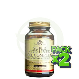 Pack 2x Super COD Liver Oil Complex 60 Cápsulas Solgar
