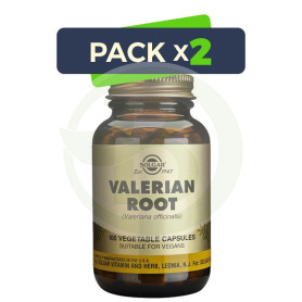 Pack 2x Valeriana Raíz 100 Cápsulas Solgar