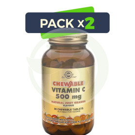 Pack 2x Vitamina C Naranja 90 Cápsulas Solgar