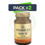 Pack 2x Vitamina D3 600UI (15Mcg.) 60 Cápsulas Solgar