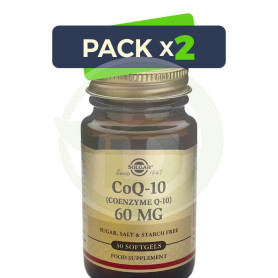 Pack 2x Coenzima Q10 en Aceite 60Mg 30 Perlas Solgar