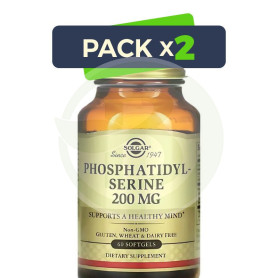 Pack 2x Fosfatidilserina 200Mg 60 Cápsulas Solgar