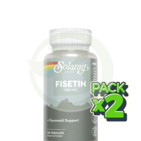 Pack 2x Fisetin 30 Cápsulas Vegetales Solaray