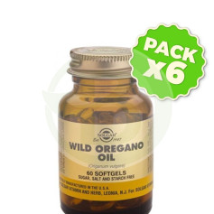 Pack 6x Aceite de Orégano Silvestre 60 Cápsulas Solgar