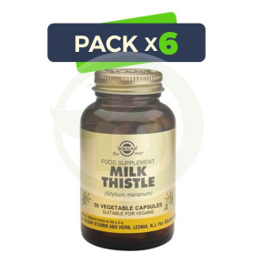Pack 6x Cardo María 50 Cápsulas Solgar