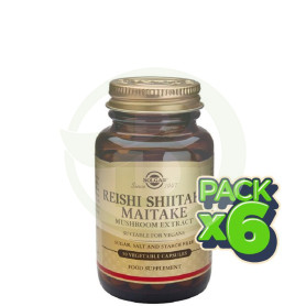 Pack 6x Reishi, Shiitake y Maitake 50 Cápsulas Solgar