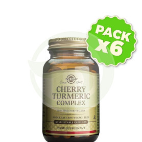 Pack 6x Cereza y Cúrcuma 60 Cápsulas Solgar