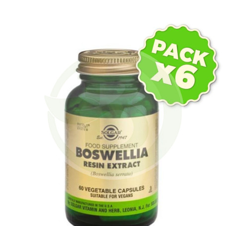 Pack 6x Boswellia 60 Cápsulas Solgar