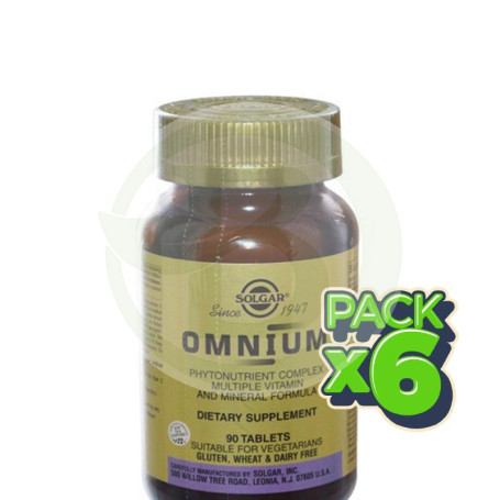 Pack 6x Omnium 90 Cápsulas Solgar