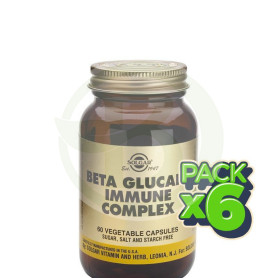 Pack 6x Beta Glucanos Complex 60 Cápsulas Solgar