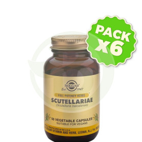 Pack 6x Escutelaria 50 Cápsulas Solgar