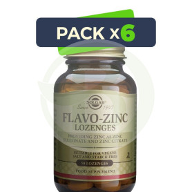 Pack 6x Flavo-Zinc 50 Cápsulas Solgar
