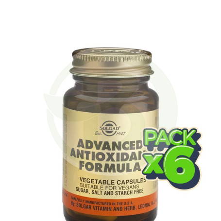 Pack 6x Fórmula Antioxidante Avanzada 30 Cápsulas Solgar