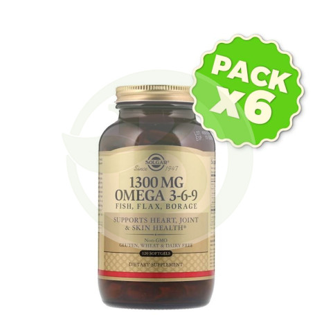 Pack 6x Omega 3-6-9 120 Cápsulas Solgar
