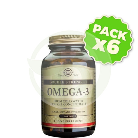 Pack 6x Omega 3 Alta Concentración 60 Cápsulas Solgar