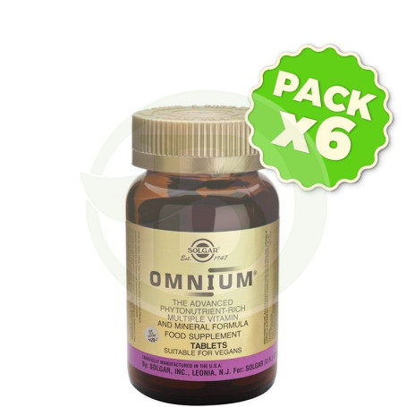 Pack 6x Omnium 180 Cápsulas Solgar