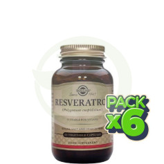 Pack 6x Resveratrol 60 Cápsulas Solgar