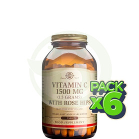 Pack 6x Rose Hips C 1.500Mg. 90 Cápsulas Solgar