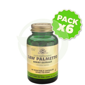 Pack 6x Sabal Extracto 60 Cápsulas Solgar