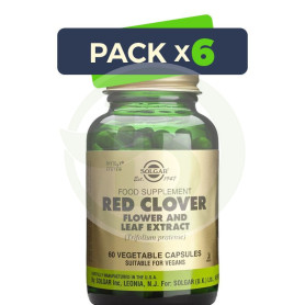 Pack 6x Trébol Rojo 60 Cápsulas Solgar