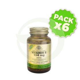 Pack 6x Vitamina E con Selenio 100 Cápsulas Solgar