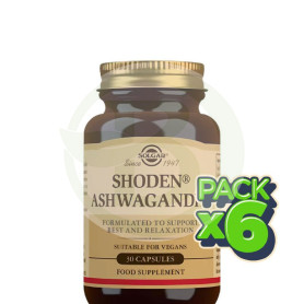 Pack 6x Shoden Ashwagandha 30 Capsulas Solgar