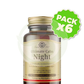 Pack 6x Ultimate Calma Noche 30 Cápsulas Solgar