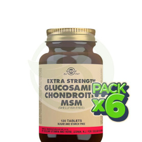 Pack 6x Glucosamina Condroitina Msm 120 Comprimidos Solgar