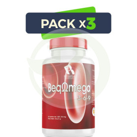 Pack 3x Beqomega 3-6-9 60 Perlas Bequisa