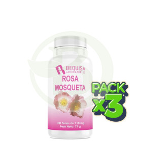 Pack 3x Rosa Mosqueta 100 Perlas Bequisa