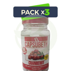 Pack 3x Capsubeth Cranberry 60 Cápsulas Bequisa