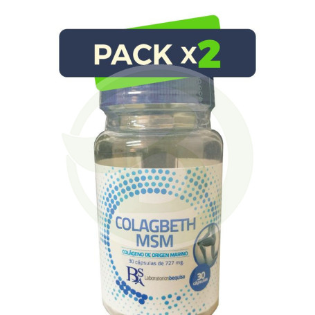 Pack 2x Colagbeth Msm 60 Cápsulas Bequisa