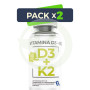 Pack 2x Vitamina D3+K2 60 Cápsulas Bequisa