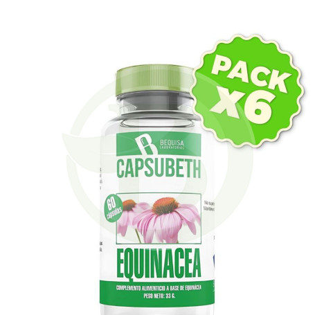 Pack 6x Capsubeth Equinacea 60 Cápsulas Bequisa