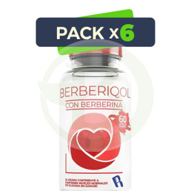 Pack 6x Berberiqol 60 Cápsulas Bequisa