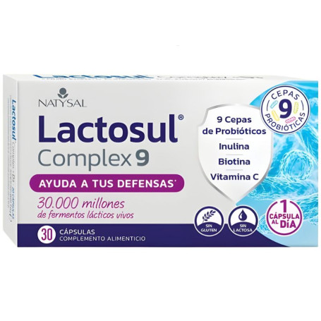Lactosul Complex 9 30 Cápsulas Natysal