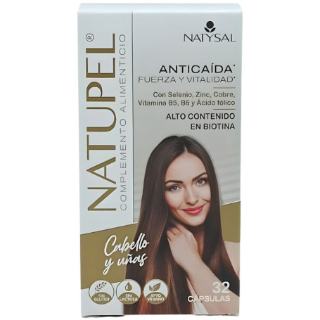 Natupel Anticaída, Fuerza y Vitalidad 32 Cápsulas Natysal