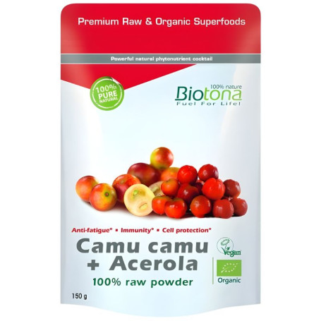 Camu Camu + Acerola en Polvo 150G Biotona