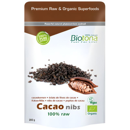 Pepitas De Cacao Crudo 200G Biotona