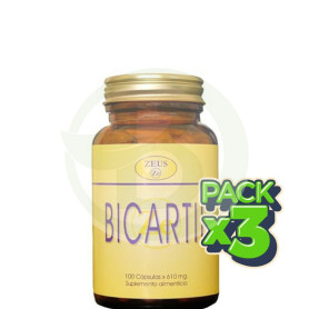 Pack 3x Bicartil 100 Cápsulas Zeus