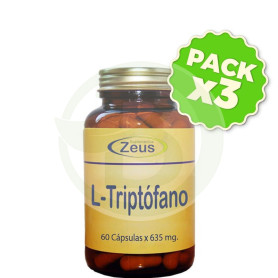 Pack 3x L-Triptófano 60 Cápsulas Zeus