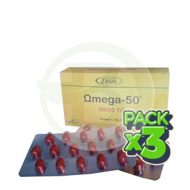 Pack 3x Omega 50 30/20TG 120 Cápsulas Zeus
