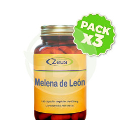 Pack 3x Melena De Leon 180 Capsulas Zeus